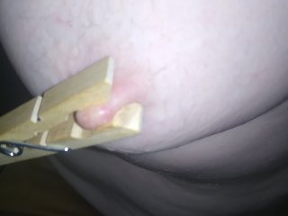 FTM, Titty Fucking, Titty Clamping, Masturbating, Pre Op Hairy Trans Man