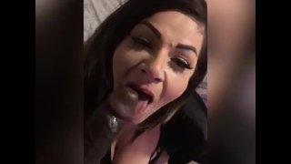 Smoking while daddy eats the booty, fucks me doggystyle and cums all over my face 