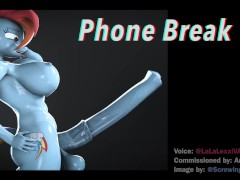 Video "Phone Break" - LalaLexxi as Futa Rainbow Dash