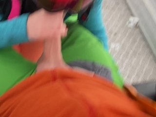 Great Risky Fun On ACable Car - Ski_Lift - Public Blowjob (people Watched ) - Tonny_and Mia