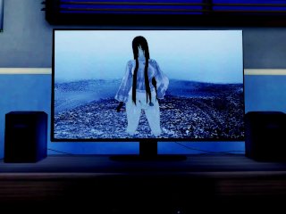 Ring: Futa Yamamura Sadako climbs out of the TV for fucking  Female Taker POV