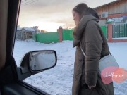 Preview 2 of Городская телка отсосала у деревенского в машине / кремпай, сюжет