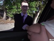 Preview 1 of BAIT BUS - Straight Bait Graduate (Alex Meyer) Gets Fucked By Wesley Woods