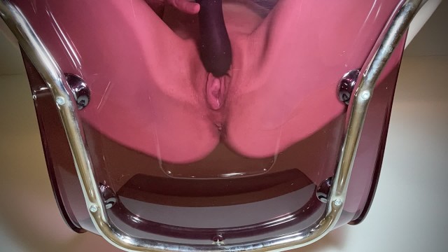 Ass Pussy On Glass - Pussy Playing on my Pink Glass Chair - Pornhub.com
