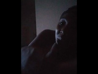 ebony, vertical video, exclusive, sucking dick