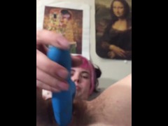 Watch me shove a vibrator  in my pussy head on 