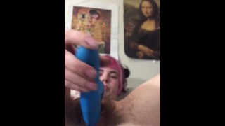 Watch me shove a vibrator  in my pussy head on 