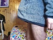 Preview 2 of Young Italian guy stroking hig huge cock on Chaturbate