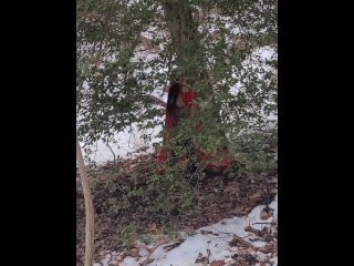 Let's Watch Snow White Play with her Pussy Under the Tree.