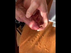 Hot Precum - cum - pissing - big thick cock - hanging balls - soft cock 