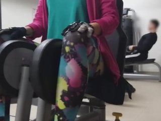 Risky PUSSY n BUTT PLUG Flashing at_Public GYM# Special SEXY Leggings # Part2