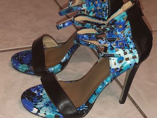 high heel cumshot, verified amateurs, ebony heels, shoe fuck