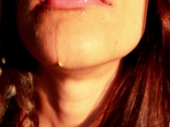 Mi gran lengua larga con mucha saliva - Fetiche -