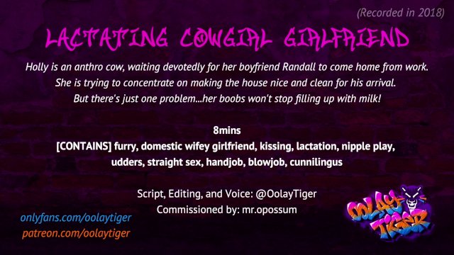 Watch Bondage Video:Lactating Cowgirl Girlfriend  Erotic Audio Play by Oolay-Tiger