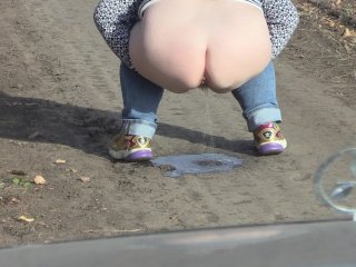 outdoor, public, pissing, mother