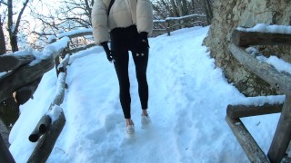 Real Outdoor Fucking with a Perfect Ass Girl