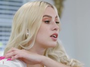 Preview 2 of Pretty And Raw - Blonde Teen Treats Herself To Two Big Dicks