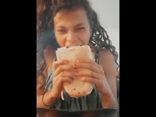 Small girl DESTROYS giant hoagie (HOAGIE THE SIZE OF HER HEAD!)