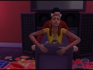 Sex in a disco with a DJ on a music stand. In_front of everyone Game3d