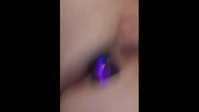 Just a little touch, butt plug 1st time!