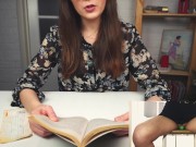 Preview 6 of Russian girl literary orgasm with vibrator (4k video)