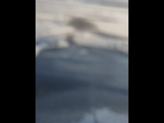 Winter city across the river.