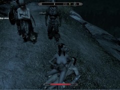 The world of Skyrim. Hard sex with a forest elf | Skyrim sex mods