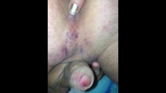 Getting my Smooth Asshole Licked Good by my Wife the Day after she Sugar / Waxed my Hairy Asshole.
