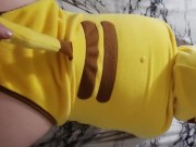 Preview 4 of Dressed up big tits Blonde babe gets fucked hard in all her holes pokemon/pikachu cosplay FULL VID