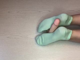 Footjob & Sockjob with my pretty socks