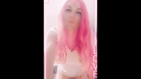 Pink Hair Trans Sissy Slut With Huge Cock & Perfect Ass