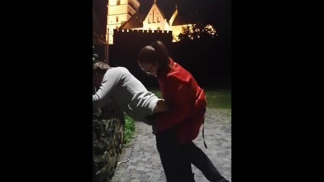 Faggot training in che center of the city . Full clip on Onlyfans (link in bio)