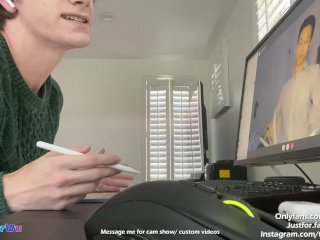 Twink jerks off with Asian classmate on facetime (Tyler Wu & Shane Hall) screenshot number 2