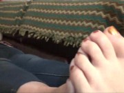 Preview 2 of 4 Sexxxy Feet 2 BBW's and 2 minutes of Foot Heaven Frangelica Sacey Dagon PlanetFunCamp
