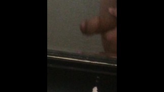 Man masturbates in the bathroom and cums