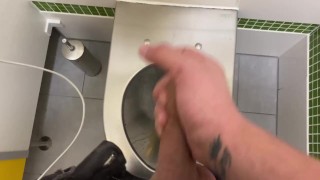 Masturbation on public toilets