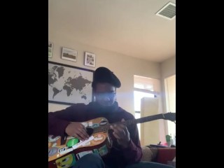 Playing a little Guitar