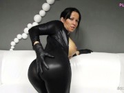 Preview 5 of German MILF Katie in Latex give you Dirty Talk Joi with Toy in Ass to Cum