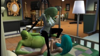 Sexe Avec Un Extraterrestre La Fille Est Arrivée D'une Autre Planète Pour Des Caprices Sexuels Sims