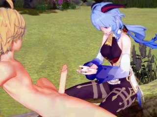 Genshin Impact - Sex with Ganyu in the Forest (Real Ganyu Voice!) [3D_Hentai, 4K 60FPS, Uncensored]