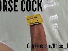 Horse Cock the Amateur Male Stripper Big White Cock close up OnlyFans Leaked Cumshot Compilation