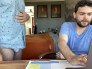 Preview 4 of Neighbor finds porn on Hairy Daddy's Computer
