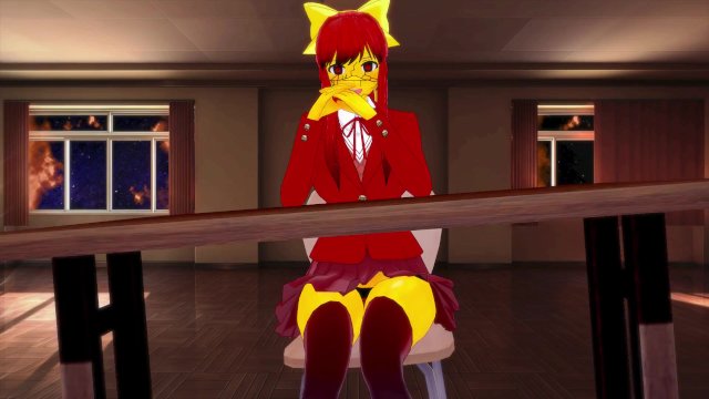 DDLC: Jumpscare Monika hot fucking  POV