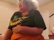 Preview 2 of Fat slut rides dick on camera for the first time