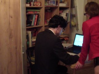 Femdom boss fucked her accountant