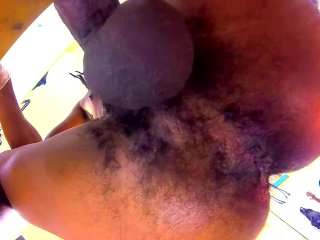 Masked Black man POV Ass Play with loads of Pre Cum and Cum on YOUR FACE moaning from pleasure