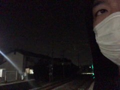 福岡県に上陸、朽網駅を紹介するデブな男 - Screenshot 8 of 16 - Japanese 無 修正