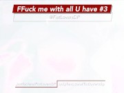 Preview 4 of FFuck me with all U have #3 - huge dildos, extreme anal, strapon fuck, double fisting, traffic cone