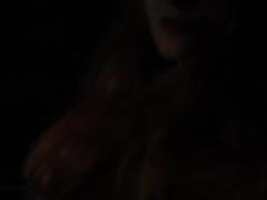 Video Fucking redhead slut in black leather leggings and fur coat. Cum on face - Otta Koi