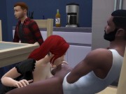 Preview 6 of DDSims - Cuckold Allows Strangers to Gangbang his Wife - Sims 4